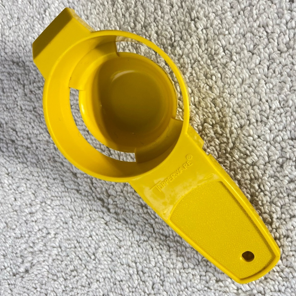 5/$35 Vintage Tupperware Yellow Egg Separator